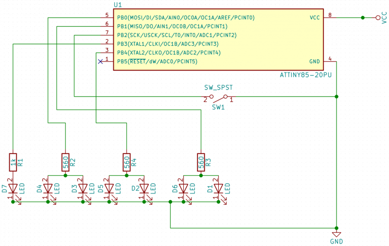 Schéma électronique fait sur KiCad
